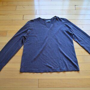 Zadig & Voltaire Long Sleeve Linen Top Size L
